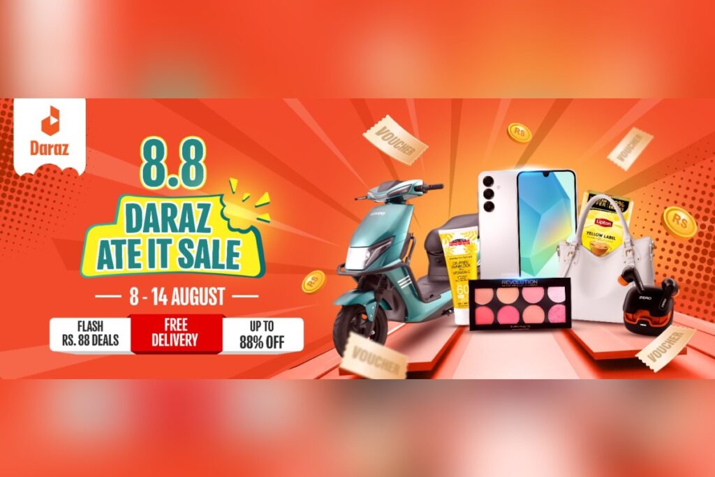 Daraz 8.8 Ate It Sale brings Pakistan’s top brands together for a week of unmissable deals Daraz 8.8 Ate It Sale brings Pakistan’s top brands together for a week of unmissable deals