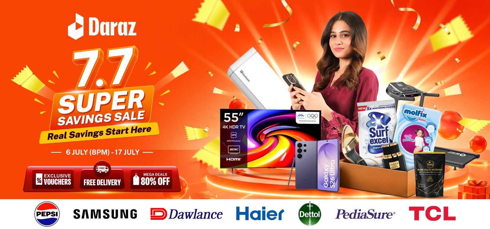Daraz Pakistan’s 7.7 Super Savings Sale Brings More Value to Every Cart